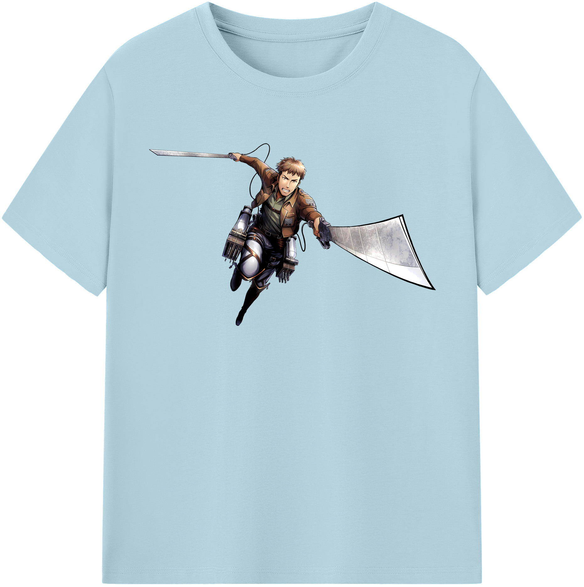 （画像用） 進撃の巨人 Attack on Titan 綿100％半袖Tシャツ（フロントプリント）